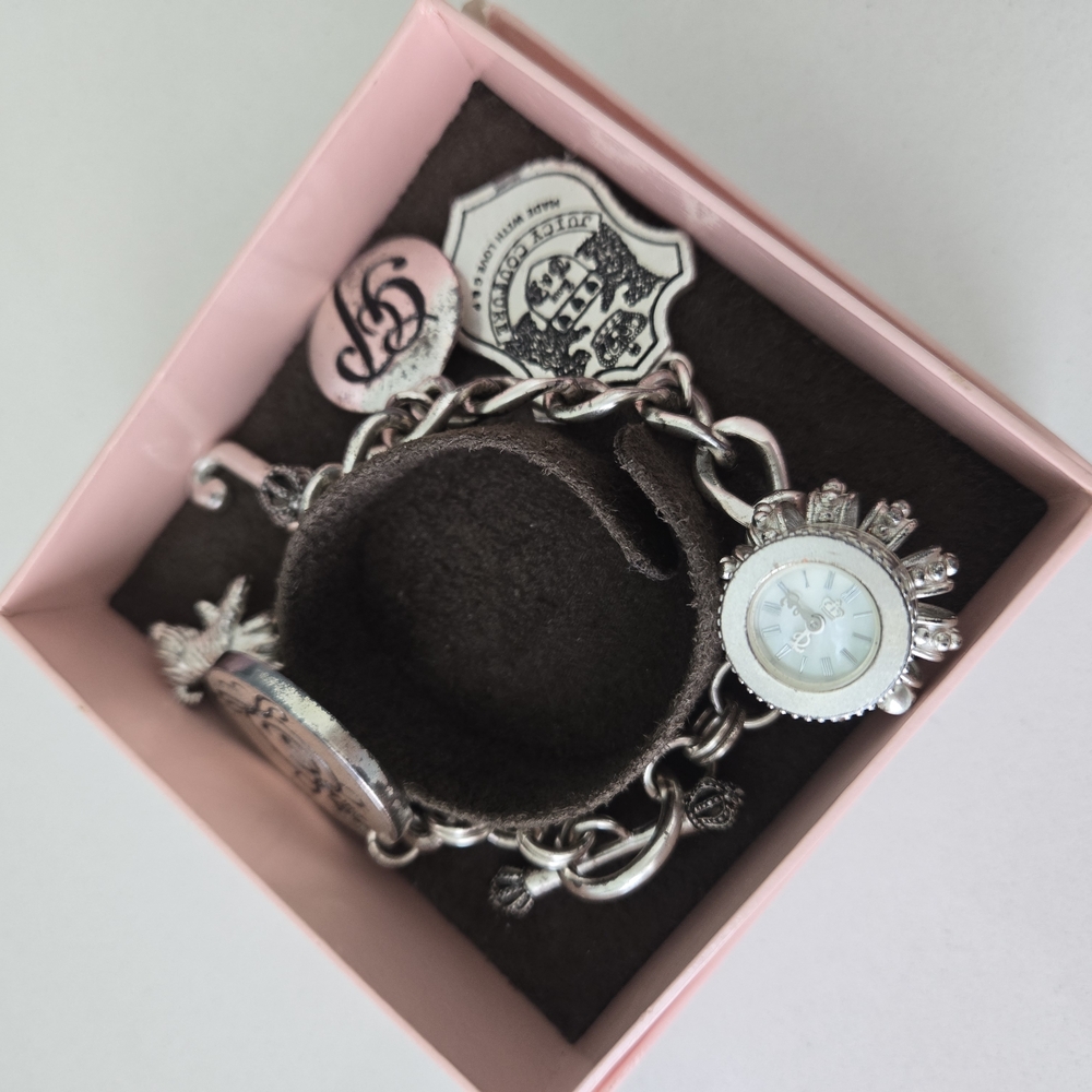 RARE JUICY COUTURE Vintage Crown & Sceptre Charm Bracelet